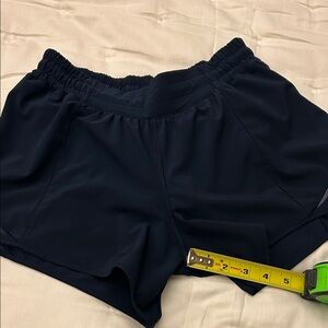 Lululemon hotty hot 4 inch Navy Athletic Shorts size 8